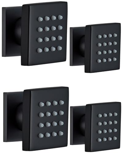 Massives Messing Duschkörper Sprühdüsen für Dusche, quadratische Massage, 360° drehbar, Sprühstrahl für Badezimmer Badewanne zu Hause, Wandmontage, Badewanne, Spa-Düsen, tragbare 4 Stück RomceBath Massives Messing Duschkörper Sprühdüsen für Dusche, quadratische Massage, 360° drehbar, Sprühstrahl für Badezimmer Badewanne zu Hause, Wandmontage, Badewanne, Spa-Düsen, tragbare 4 Stück RomceBath von RomceBath
