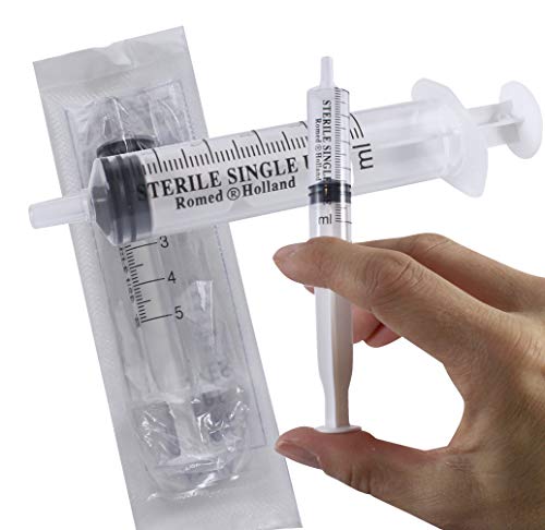 Romed Medical Einmalspritzen Einwegspritzen 3-parth (Spritze 5 ml, Menge: 50 Stück) von Romed