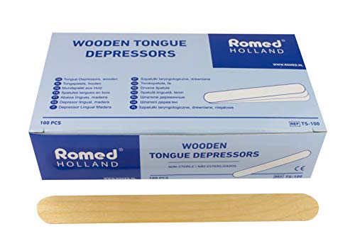Romed Holzspatel Mundspatel aus Holz (50 x 100 = 5000 Stück) von Romed