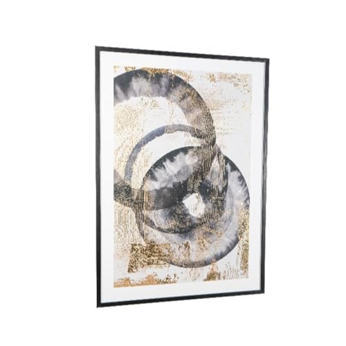 Romimex Bild Polystyrol Holz MDF abstrakt 50 x 70 x 3 cm von Romimex