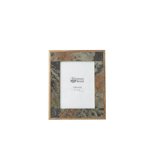 Romimex Bilderrahmen Braun Holz Granit 23 x 28 x 3 cm Romimex Bilderrahmen Braun Holz Granit 23 x 28 x 3 cm von Romimex