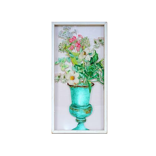 Romimex PVC-Folie aus Holz, 39 x 79 x 2 cm, blumig von Romimex