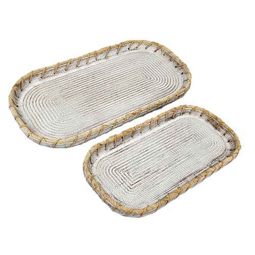 Romimex Tablett-Set, Naturholz, 2-teilig von Romimex