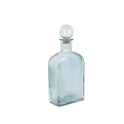 Romimex Transparente Flasche aus recyceltem Glas, 21 x 45 x 21 cm von Romimex
