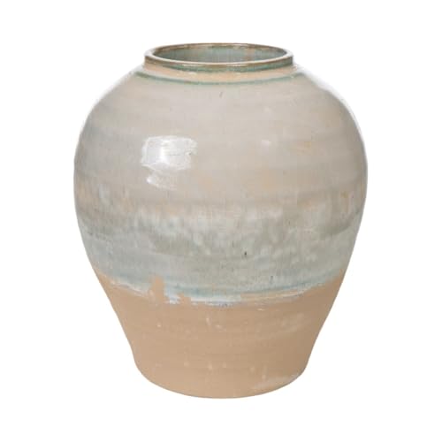 Romimex Vase, Blau, Beige, Terrakotta, 25 x 29 x 25 cm Romimex Vase, Blau, Beige, Terrakotta, 25 x 29 x 25 cm von Romimex