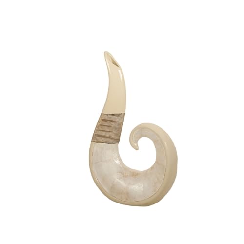 Romimex Vase, Champagner, Perlmutt, Keramik, 18 x 30 x 8 cm Romimex Vase, Champagner, Perlmutt, Keramik, 18 x 30 x 8 cm von Romimex