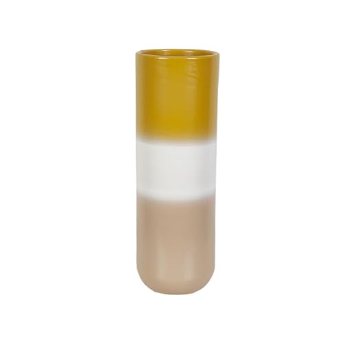Romimex Vase, Gelb, Beige, Keramik, 14 x 45 x 14 cm, 14 x 45 x 16 cm Romimex Vase, Gelb, Beige, Keramik, 14 x 45 x 14 cm, 14 x 45 x 16 cm von Romimex