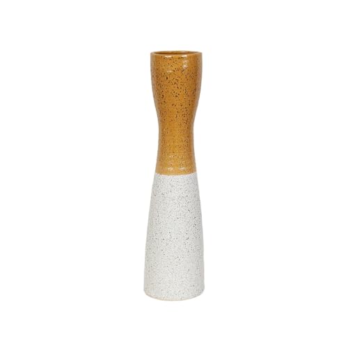 Romimex Vase, Gelb, Weiß, Keramik, 12 x 59 x 12 cm Romimex Vase, Gelb, Weiß, Keramik, 12 x 59 x 12 cm von Romimex