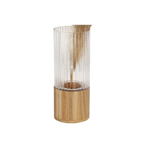 Romimex Vase, Holz, hell, Glas, 12 x 30 x 12 cm von Romimex