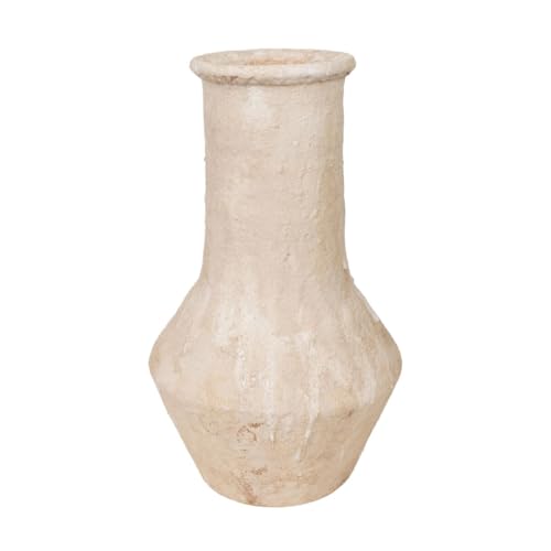 Romimex Vase, Weiß, Terrakotta, 27 x 30 x 27 cm, mit Griffen Romimex Vase, Weiß, Terrakotta, 27 x 30 x 27 cm, mit Griffen von Romimex