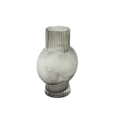 Romimex Vase, grau, Glas, 18 x 25 x 18 cm Romimex Vase, grau, Glas, 18 x 25 x 18 cm von Romimex