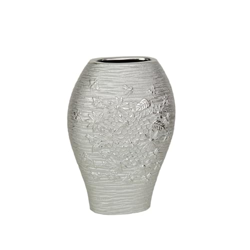 Romimex Vase Silber Porzellan 18 x 26 x 10 cm - Marke EAN: 8435547187969 Romimex Vase Silber Porzellan 18 x 26 x 10 cm - Marke EAN: 8435547187969 von Romimex