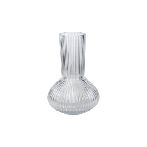 Romimex Vase, transparent, Glas, gestreift, 19 x 30 x 19 cm Romimex Vase, transparent, Glas, gestreift, 19 x 30 x 19 cm von Romimex