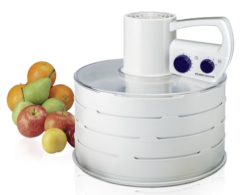 ROMMELSBACHER Dörrautomat DA 750-4 Dörretagen aus Kunststoff für Pilze, Obst, Gemüse, Kräuter & mehr, Leistungswahl in 3 Stufen, 12 Stunden Zeitschaltuhr, Überhitzungsschutz, 700 Watt, weiß ROMMELSBACHER Dörrautomat DA 750-4 Dörretagen aus Kunststoff für Pilze, Obst, Gemüse, Kräuter & mehr, Leistungswahl in 3 Stufen, 12 Stunden Zeitschaltuhr, Überhitzungsschutz, 700 Watt, weiß von Rommelsbacher
