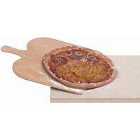 ROMMELSBACHER Pizzastein PS 16 Pizza- / Brotbackstein mit Holzschaufel 35x35x1,4cm von Rommelsbacher
