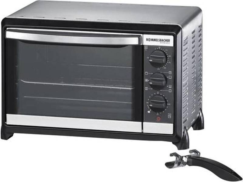 B-Ware Rommelsbacher Bg1055 Minibackofen Heißluft Funktion Timerfunktion 18 L Edelstahl von Rommelsbacher