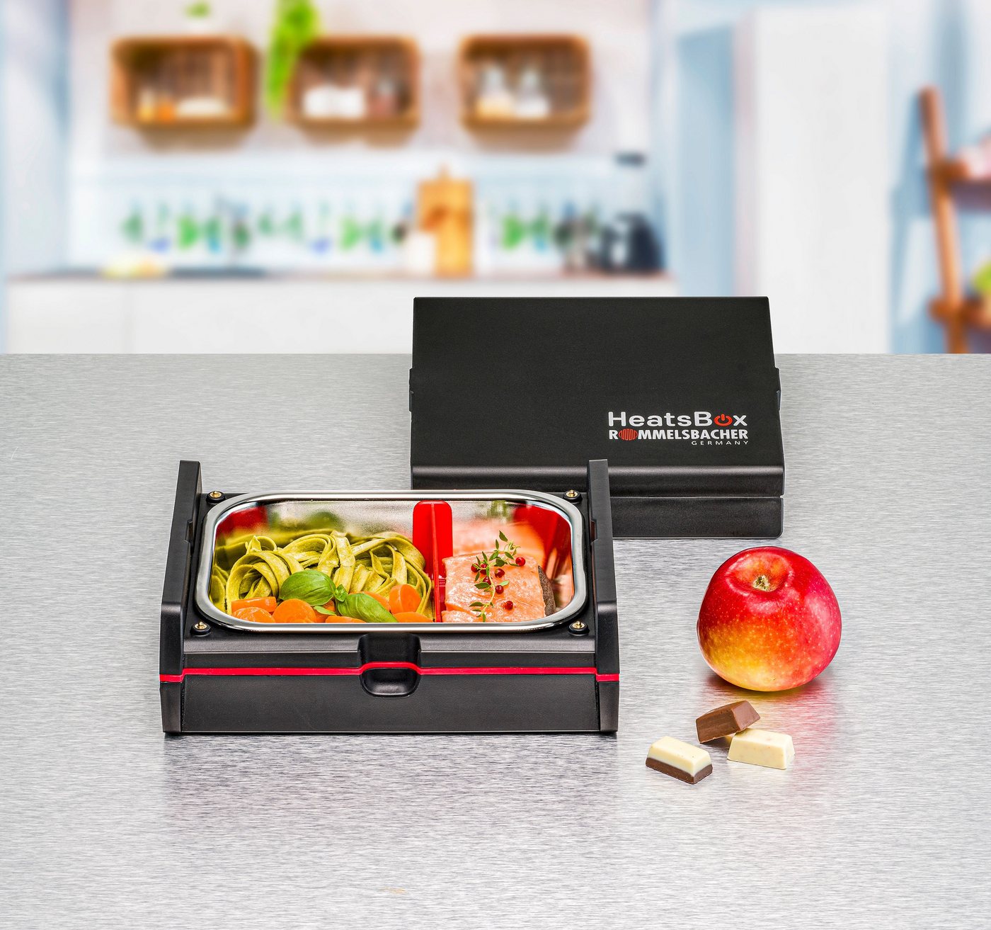 Rommelsbacher Elektrische Lunchbox HEATSBOX® HB 100, Edelstahl, (1-tlg) von Rommelsbacher