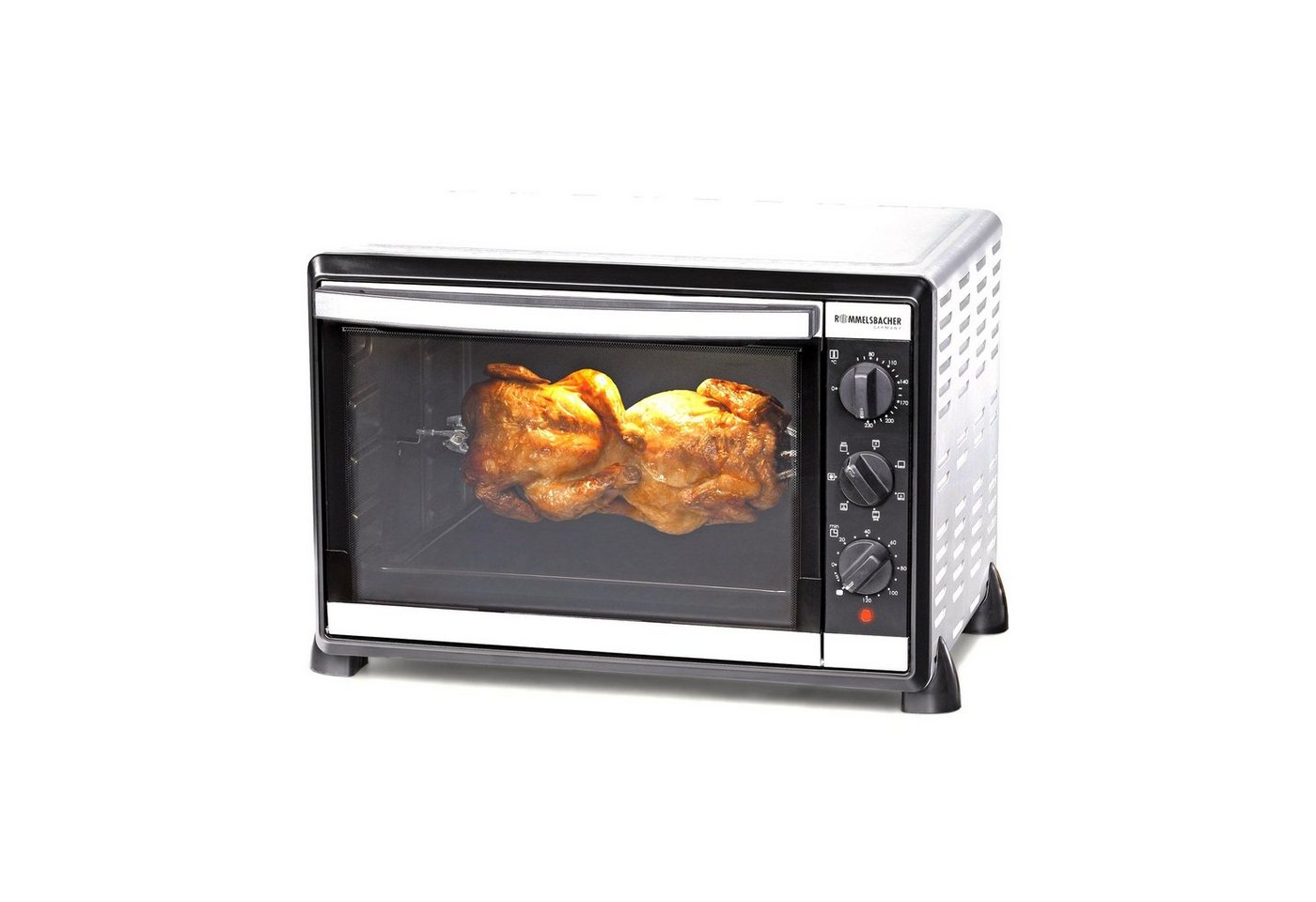 Rommelsbacher Kontaktgrill BG 1805/En, Ober- und Unterhitze, 42 Liter Volumen, Temperatur stufenlos regelbar von Rommelsbacher