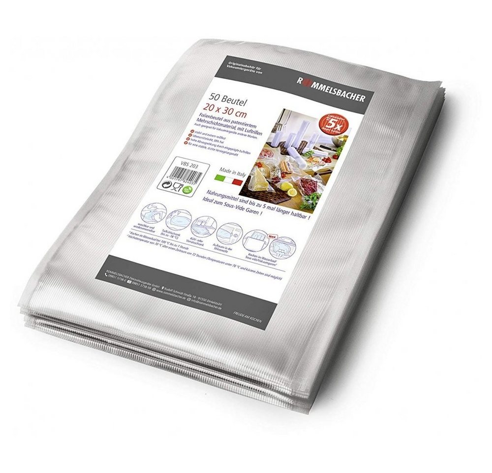 Rommelsbacher Vakuumierbeutel VBS 203 - Vakuumierbeutel - transparent von Rommelsbacher