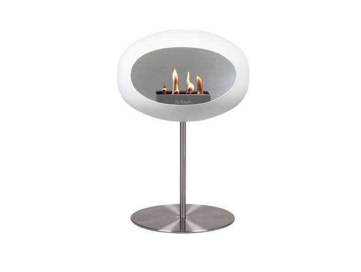 Le Feu Steel Bioethanol Kamin, stehend Weiß 85cm, von Romodo