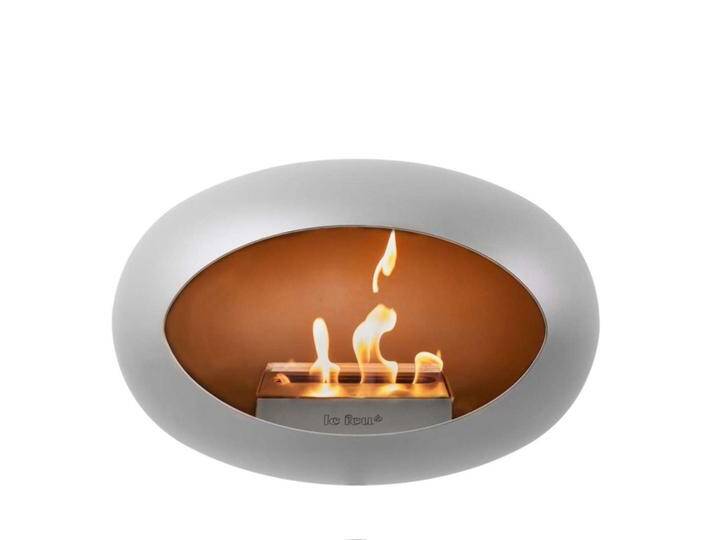 Le Feu Wall Bioethanol Kamin, silber, von Romodo