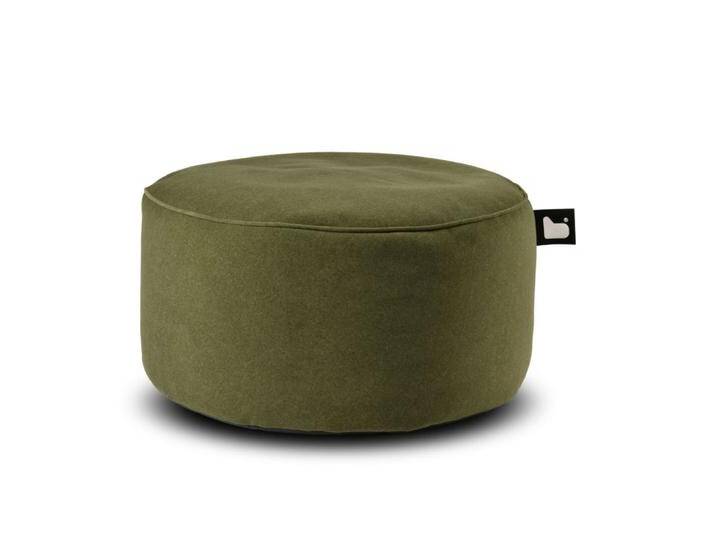 b-bag Extreme Lounging Sitzhocker b-poufe Wildleder Moss von Romodo
