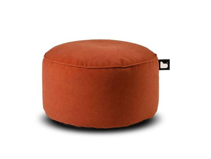 b-bag Extreme Lounging Sitzhocker b-poufe Wildleder Rust von Romodo