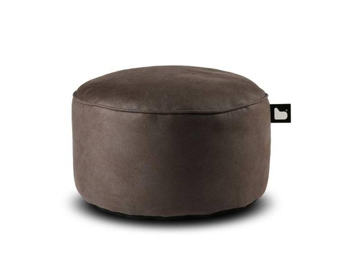 b-bag Extreme Lounging Sitzhocker b-poufe Wildleder Slate von Romodo