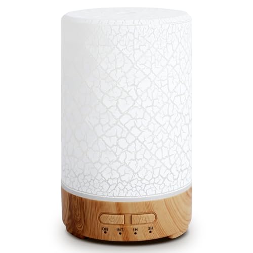 Romon Diffuser, 150ML Aroma Diffuser, Ultraschall Ätherische Öle Diffusor Elektrisch mit 7 Farben LED Luftbefeuchter für Wohnung Büro Haus Yoga von Romon