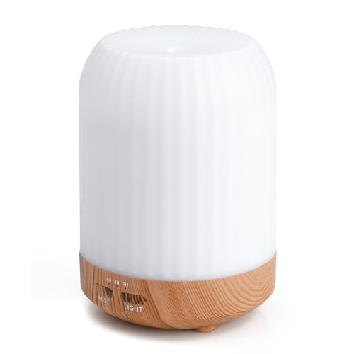Romon Diffuser, 250ML Aroma Diffuser, Ultraschall Ätherische Öle Diffusor Elektrisch mit 7 Farben LED Luftbefeuchter für Wohnung Büro Haus Yoga von Romon