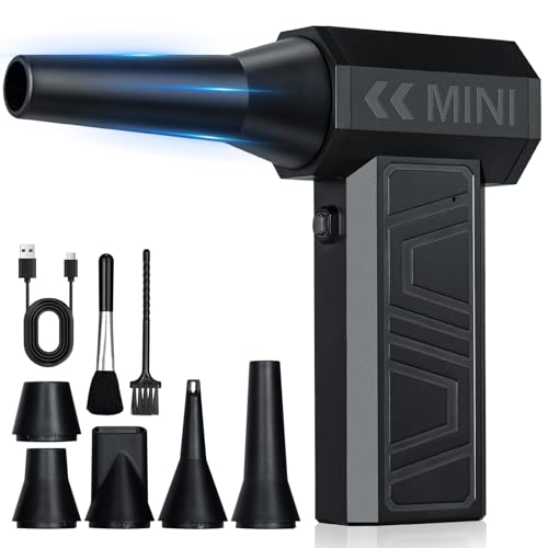 Romon Staubgebläse Elektrische, Electric Air Duster 105000RPM Druckluftspray Cordless Staubsauger, 3-Gang Einstellbare Mini-Gebläse Akku PC Reinigungsset, Staubbläser für Computer Tastatur Haus Auto Romon Staubgebläse Elektrische, Electric Air Duster 105000RPM Druckluftspray Cordless Staubsauger, 3-Gang Einstellbare Mini-Gebläse Akku PC Reinigungsset, Staubbläser für Computer Tastatur Haus Auto von Romon