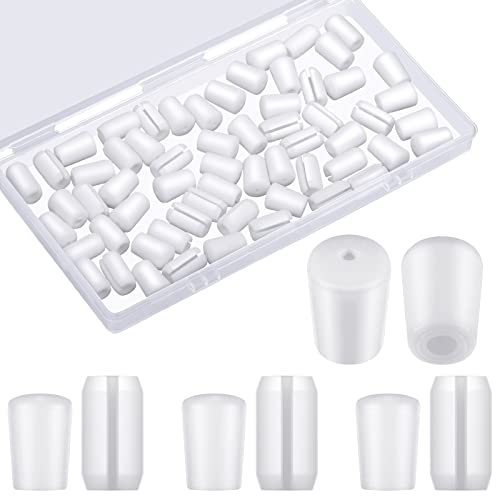 60 Stück Gummifüße für Gitter Spüle Schutz Gummigitter Küchenspüle Draht Schutzgitter Füße Rost Draht Stoßstange Ersatz Schutz Teile für Küchenregal (weiß) von Romooa