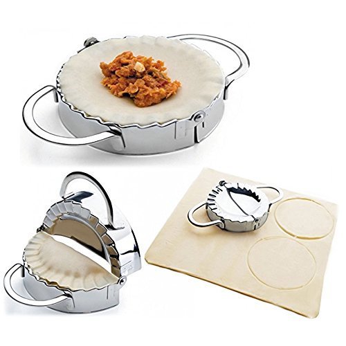 Romote Edelstahl Edelstahl Ravioli Mold Dumpling Maker Wrapper Pierogie Pie Quetschen Gebäck von Romote