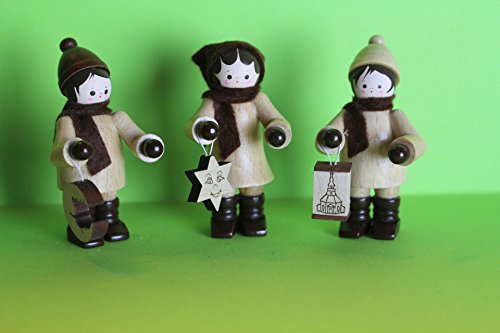 Romy Thiel Figur Lampionkinder Höhe 6,0cm Natur Neuware Original aus dem Erzgebirge von Romy Thiel