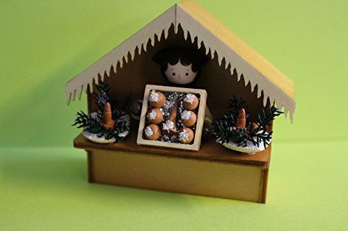 Romy Thiel Figur Marktstand Christbaumschmuck Höhe 8,0cm Neuware Original aus dem Erzgebirge von Romy Thiel