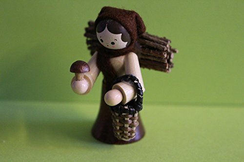 Romy Thiel Figur Pilzfrau Höhe 6,0cm natur Neuware Original aus dem Erzgebirge von Romy Thiel