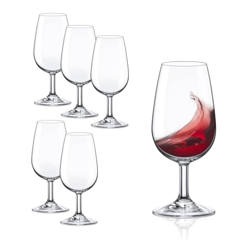 Rona Tasting Glas I.N.A.O. 6er Set, Weinglas zur Verkostung mit klassischer Form, ohne Bodenmarke, spülmaschinenfest, kleines Weinglas von Rona2serve
