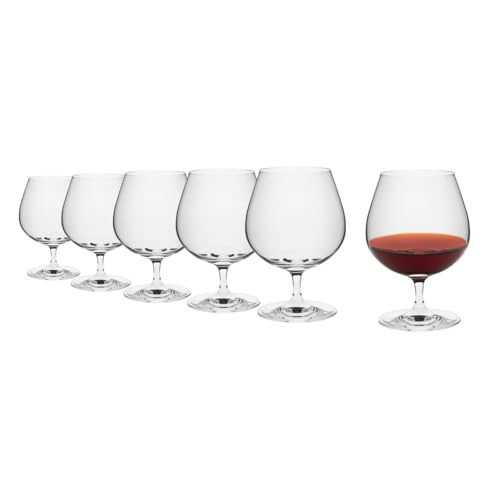Rona2serve Weinbrandglas Cognac Glas 400 ml I Cognac Gläser 6er Set I hochwertige Brandy Gläser spülmaschinenfest I Weinbrandgläser stoßfest I Cognac Schwenkglas I Brandy Glas von Rona2serve
