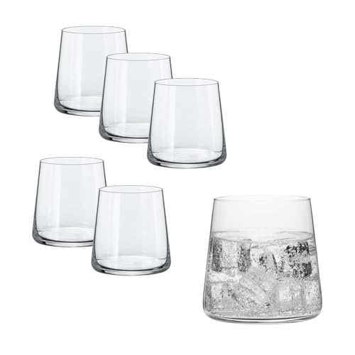 Whiskytumbler D.O.F. Mode Rona 410 ml, 6 Gläser Set Double Old Fashioned Glas, modernes Whiskyglas 6er Set, spülmaschinenfest, bleifreies Kristallglas Whiskytumbler D.O.F. Mode Rona 410 ml, 6 Gläser Set Double Old Fashioned Glas, modernes Whiskyglas 6er Set, spülmaschinenfest, bleifreies Kristallglas von Rona2serve
