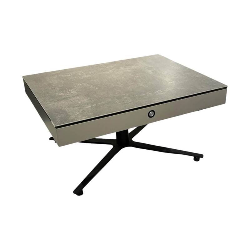Couchtisch K 585 Sesam Platte Keramik Fokos Piombo Grau Korpus MDF Sikkens E4 05... von Ronald Schmitt Design