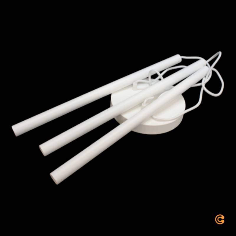 Hängeleuchte Thin Leuchte Lampe Weiß Dreiflammig Rondell Esszimmer B-Ware von Rondell