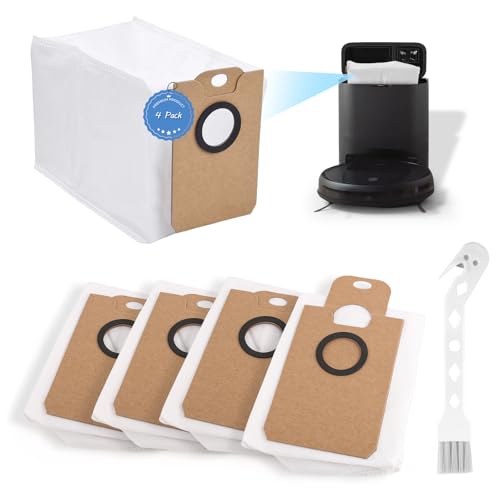 4 Stück Staubbeutel zubehör für Conga 2299/2499/7490/8290 3L Grosse Kapazität Staubsaugerbeutel Kompatibel mit Conga 2299/2499/8290/7490 Immortal Home X-Treme/7490 Immortal Home Staubbeutel Ersatz von RongZy