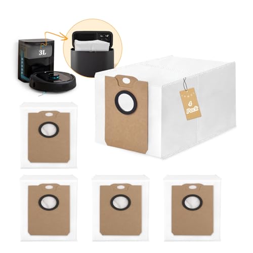4 Stück Staubbeutel zubehör für Conga 2299/2499/7490/8290 3L Staubsaugerbeutel Kompatibel mit Conga 2299/2499/8290/7490 Immortal Home X-Treme/7490 Immortal Home Staubbeutel Ersatz Accessory von RongZy