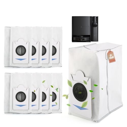 8 Stück Staubbeutel für Ecovacs DEEBOT T30S Combo/T30S COMBO Complete/X2 Combo Staubbeutel Ersatz Staubsaugerbeutel Staubsauger Zubehör (3L Kapazität) von RongZy