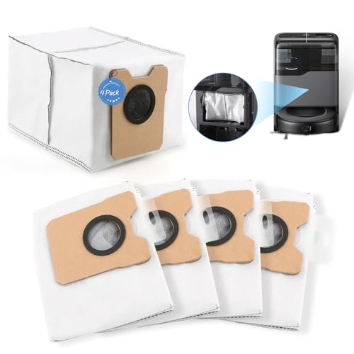 4 Stück Ersat Staubbeutel Kompatibel mit Eufy Omni C20 Staubsauger Zubehör 3.1L Kapazität für Eufy C20/C10 Ersatz Staubsaugerbeutel Zubehör xx von RongZy