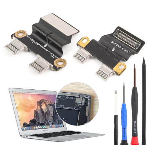 RongZy USB-C Ladeanschluss für Mac Book Air 13 Zoll Dock Connector Charger Board Flex Kabel Montage Ersatz für Mac Book Air 13 Zoll A1932 A2179 2018 2019 2020 A2337 DC in Power Jack Connector mit von RongZy