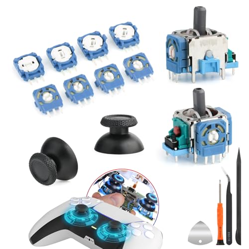 für PS5 Potentiometer Ersatz für PlayStation 5 PS5 Potentiometer mit Joystick Thumbsticks Ersatzteile(2K3 Ohm Trimmer) mit Tools von RongZy