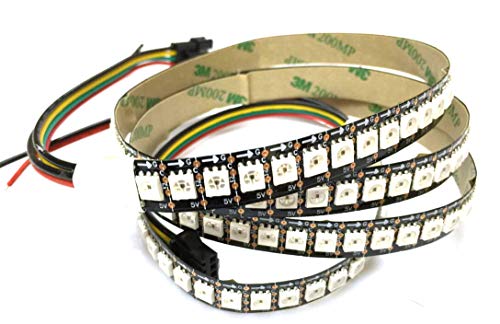 1 M 144 LED APA102 LED Streifen-Lichter Nicht-wasserdichte IP20 RGB Bunte Farbe 5V Schwarze PCB von Rongda Smart Home