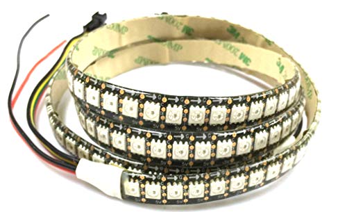 1M 144 LEDs/M 5050 SMD RGB LED Streifen APA102C Wasserdichte IP65 DC5V (schwarze PCB) von Rongda Smart Home