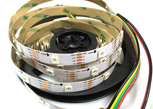 APA102C APA102 RGB Adressierbares Streifenlicht 30 LEDs/Pixel/M 5M 150 LEDs 5050 SMD LEDs Nicht wasserdicht IP20 DC5V Schwarz PCB von Rongda Smart Home